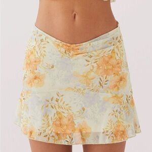 Peppermayo Floral Mini Skirt